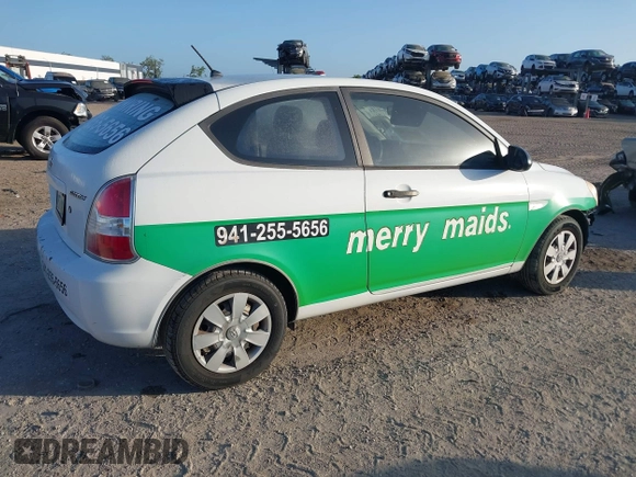 2007 Hyundai Accent GS with VIN KMHCM36C17U001726, listed as a IAAI auction lot 41962105 with 138,952 mi miles. Bid and sale history available at carsss.com. Image 4.