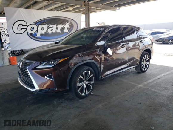 2016 Lexus RX 350 with VIN 2T2ZZMCA0GC012511, listed as a Copart auction lot 56396835 with 95,206 mi miles and Salvage title. Bid and sale history available at DreamBid. Image 1.
