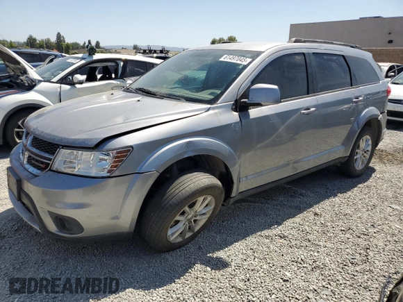 2017 Dodge Journey SXT z VIN 3C4PDDBG1HT578238, wystawiony jako Copart lot #61497045 z przebiegiem 132 179 mil mil oraz Szkoda całkowita • Salvage title. Historia ofert i sprzedaży dostępna na DreamBid. Obrazek 1.