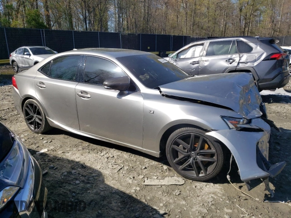2019 Lexus IS 300 with VIN JTHC81D21K5037764, listed as a Copart auction lot 52334345 with 98,206 mi miles and Salvage title. Bid and sale history available at DreamBid. Image 4.