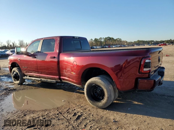2023 Ram 3500 Laramie with VIN 3C63RRJL7PG557369, listed as a Copart auction lot 44796765 with 6,390 mi miles and Non Repairable. Bid and sale history available at carsss.com. Image 2.
