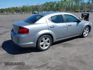 2013 Dodge Avenger with VIN 1C3CDZAB4DN661517, listed as a IAAI auction lot 41886529 with 141,596 mi miles and . Bid and sale history available at DreamBid. Image 4.
