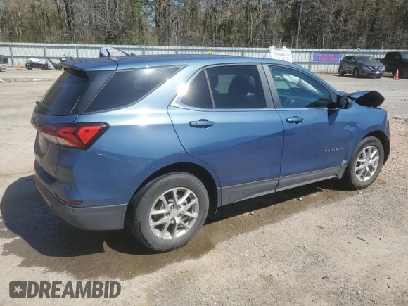 2024 Chevrolet Equinox LT with VIN 3GNAXKEG8RL230958, listed as a Copart auction lot 49583305 with 33,239 mi miles and Salvage Title. Bid and sale history available at DreamBid. Image 3.