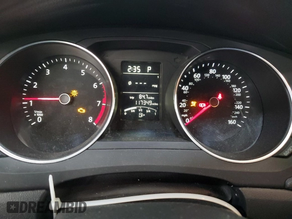 2015 Volkswagen Jetta SE with VIN 3VWD07AJ6FM343142, listed as a Copart auction lot 62472655 with 117,349 mi miles and Salvage title. Bid and sale history available at DreamBid. Image 9.