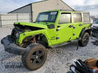 2013 Jeep Wrangler Unlimited Sport with VIN 1C4BJWDG9DL543075, listed as a Copart auction lot 48916345 with 0 mi miles and Salvage Title. Bid and sale history available at carsss.com. Image 1.