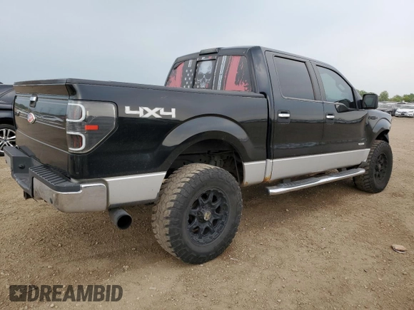 2011 Ford F-150 XLT with VIN 1FTFW1ET4BFC98666, listed as a Copart auction lot 59034455 with 175,742 mi miles and Salvage title. Bid and sale history available at DreamBid. Image 3.