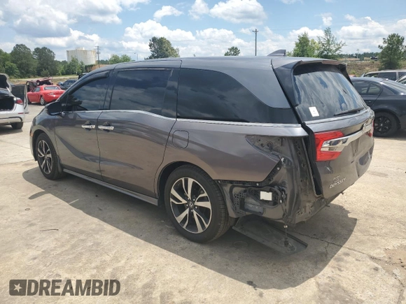 2018 Honda Odyssey Elite with VIN 5FNRL6H96JB015464, listed as a Copart auction lot 56911075 with 120,868 mi miles and Clean title. Bid and sale history available at DreamBid. Image 2.