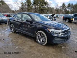 2023 Volkswagen Jetta SE with VIN 3VW7M7BU1PM036442, listed as a Copart auction lot 46730935 with 17,385 mi miles and Salvage title. Bid and sale history available at DreamBid. Image 4.