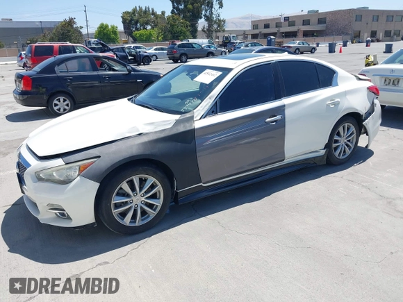 2017 Infiniti Q50 Premium with VIN JN1EV7AP1HM737470, listed as a IAAI auction lot 42542462 with 69,919 mi miles and . Bid and sale history available at DreamBid. Image 2.