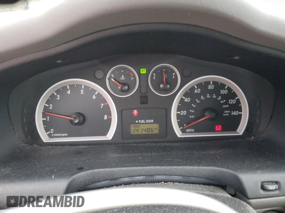 2006 Hyundai Santa Fe GLS with VIN KM8SC73D06U105092, listed as a Copart auction lot 83769454 with 141,486 mi miles and Clean Title. Bid and sale history available at carsss.com. Image 9.