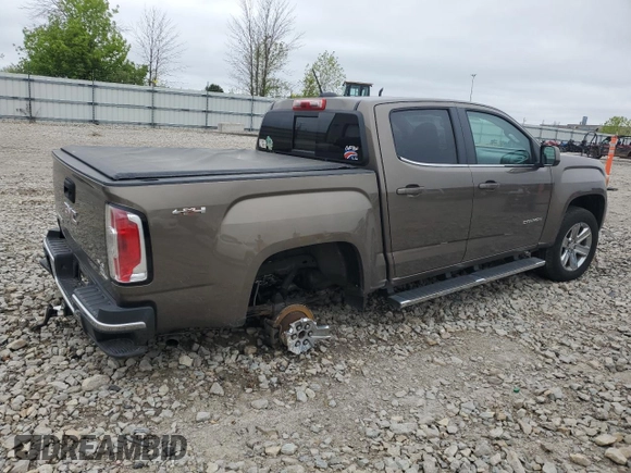 2016 GMC Canyon 4WD SLE z VIN 1GTG6CE38G1303839, wystawiony jako Copart lot #57387295 z przebiegiem 87 945 mil mil oraz Nie do naprawy. Historia ofert i sprzedaży dostępna na DreamBid. Obrazek 3.
