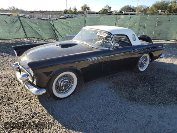 1956 Ford Thunderbird with VIN P6FH175346, listed as a Copart auction lot 80978544 with 649,864 mi miles and Salvage Title. Bid and sale history available at DreamBid. Image 1.
