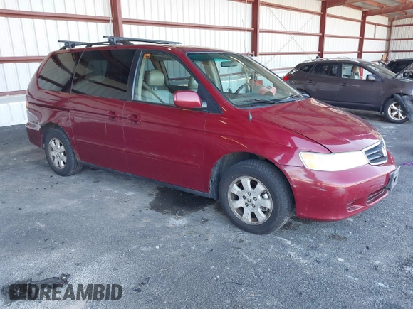 2004 Honda Odyssey EX-L with VIN 5FNRL18994B048661, listed as a IAAI auction lot 41758209 with 295,737 mi miles and . Bid and sale history available at DreamBid. Image 1.