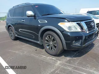 2017 Nissan Armada Platinum z VIN JN8AY2NFXH9301117, wystawiony jako IAAI lot #42426544 z przebiegiem 173 156 mil mil oraz . Historia ofert i sprzedaży dostępna na DreamBid. Obrazek 1.