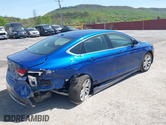 2015 Chrysler 200 Limited with VIN 1C3CCCAB6FN527952, listed as a IAAI auction lot 42165572 with 60,335 mi miles and . Bid and sale history available at DreamBid. Image 4.