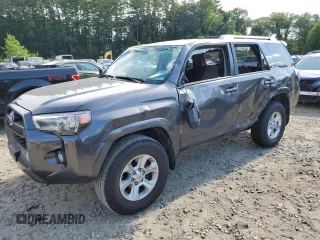 2018 Toyota 4Runner SR5 with VIN JTEBU5JR4J5609759, listed as a Copart auction lot 63182605 with 71,658 mi miles and Salvage title. Bid and sale history available at DreamBid. Image 1.