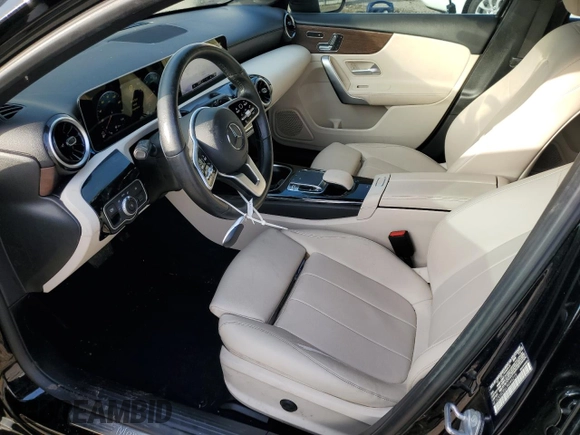 2020 Mercedes-Benz A 220 with VIN W1K3G4EB6LW044215, listed as a Copart auction lot 43212485 with 58,428 mi miles and Salvage Title. Bid and sale history available at DreamBid. Image 7.