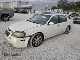 2003 Nissan Maxima GLE z VIN JN1DA31A63T400335, wystawiony jako Copart lot #84223794 z przebiegiem 185 700 mil mil oraz Szkoda całkowita • Salvage title. Historia ofert i sprzedaży dostępna na DreamBid. Obrazek 1.