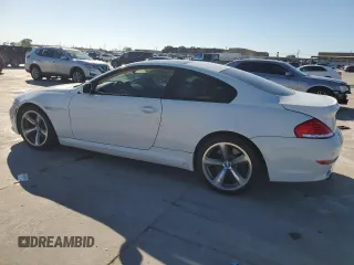 2008 BMW 6 Series 650i with VIN WBAEA53508CV91011, listed as a Copart auction lot 81105944 with 94,514 mi miles and Salvage Title. Bid and sale history available at carsss.com. Image 2.