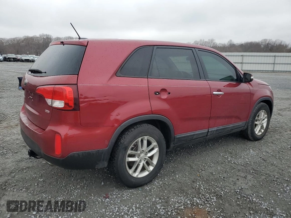 2014 Kia Sorento LX with VIN 5XYKT3A66EG427818, listed as a Copart auction lot 42912165 with 126,496 mi miles and Salvage Title. Bid and sale history available at DreamBid. Image 3.