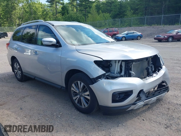 2018 Nissan Pathfinder SV with VIN 5N1DR2MM1JC616205, listed as a IAAI auction lot 42536607 with 117,198 mi miles and . Bid and sale history available at DreamBid. Image 1.