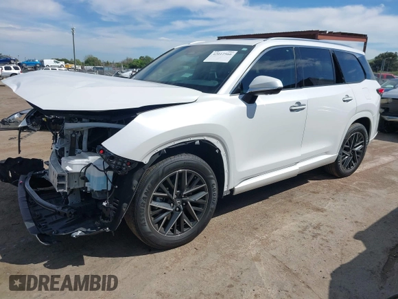 2024 Lexus TX 350 with VIN 5TDAAAB6XRS011638, listed as a IAAI auction lot 42012566 with 14,156 mi miles and . Bid and sale history available at DreamBid. Image 2.