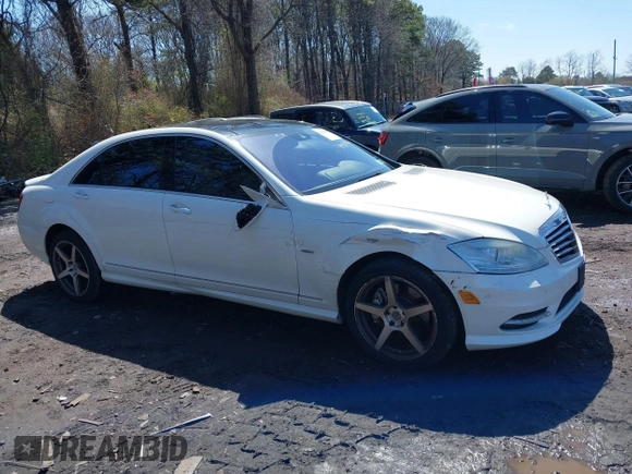 2012 Mercedes-Benz S 550 with VIN WDDNG9EB9CA463453, listed as a IAAI auction lot 41980960 with 84,579 mi miles and . Bid and sale history available at DreamBid. Image 13.