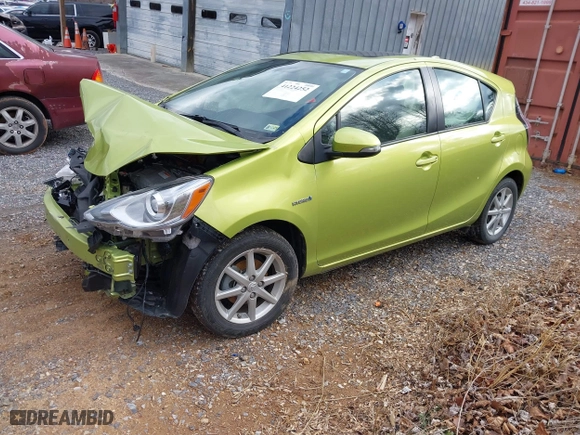 2015 Toyota Prius c One with VIN JTDKDTB38F1114272, listed as a IAAI auction lot 41224252 with 59,717 mi miles. Bid and sale history available at carsss.com. Image 18.