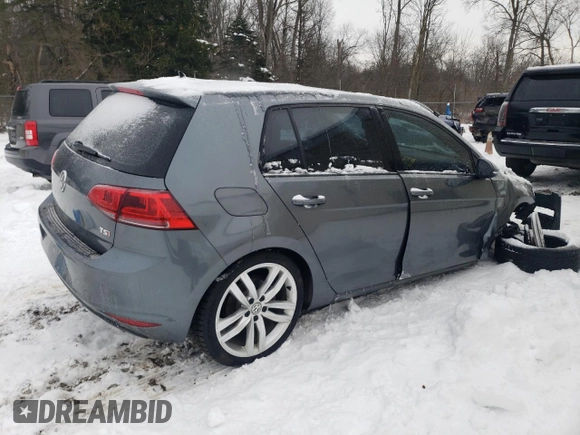 2016 Volkswagen Golf TSI S z VIN 3VW217AUXGM035486, wystawiony jako Copart lot #41458525 z przebiegiem 56 981 mil mil oraz Szkoda całkowita • Salvage title. Historia ofert i sprzedaży dostępna na DreamBid. Obrazek 3.