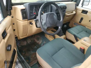 1997 Jeep Wrangler Sahara with VIN 1J4FY49SXVP453369, listed as a Copart auction lot 72826744 with 145,852 mi miles and Salvage Title. Bid and sale history available at carsss.com. Image 8.