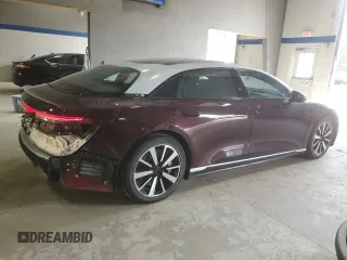 2022 Lucid Air Grand Touring with VIN 50EA1GBA1NA004068, listed as a Copart auction lot 49075075 with 90,569 mi miles and Salvage Title. Bid and sale history available at carsss.com. Image 3.