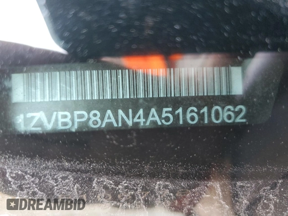 2010 Ford Mustang V6 with VIN 1ZVBP8AN4A5161062, listed as a Copart auction lot 46781945 with 152,083 mi miles and Salvage Title. Bid and sale history available at DreamBid. Image 14.