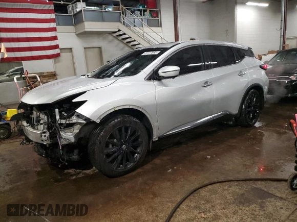 2021 Nissan Murano SL with VIN 5N1AZ2CS4MC126042, listed as a Copart auction lot 41977865 with 54,478 mi miles and Salvage Title. Bid and sale history available at DreamBid. Image 1.