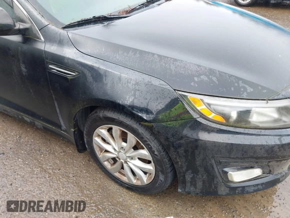 2015 Kia Optima EX with VIN 5XXGN4A71FG391444, listed as a IAAI auction lot 41991844 with 126,197 mi miles. Bid and sale history available at carsss.com. Image 6.