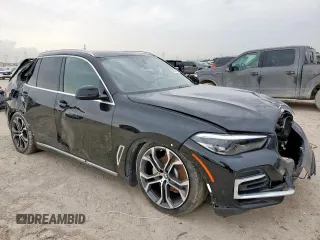 2022 BMW X5 xDrive40i with VIN 5UXCR6C01N9K79249, listed as a Copart auction lot 59142615 with 46,758 mi miles and Salvage title. Bid and sale history available at DreamBid. Image 4.