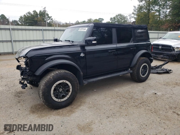 2022 Ford Bronco with VIN 1FMEE5DP9NLA92965, listed as a Copart auction lot 82381544 with 60,744 mi miles and Salvage Title. Bid and sale history available at carsss.com. Image 1.