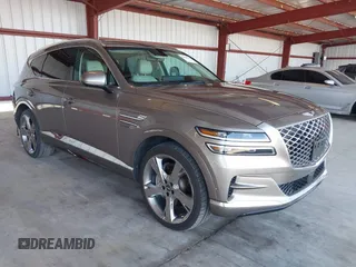 2021 Genesis GV80 with VIN KMUHCESC5MU031187, listed as a IAAI auction lot 42003804 with 65,909 mi miles and . Bid and sale history available at DreamBid. Image 1.
