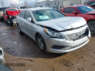 2017 Hyundai Sonata SE with VIN 5NPE24AFXHH516990, listed as a IAAI auction lot 41695516 with 94,283 mi miles and . Bid and sale history available at DreamBid. Image 1.