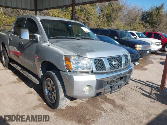 2004 Nissan Titan LE z VIN 1N6AA07BX4N537229, wystawiony jako IAAI lot #41234790 z przebiegiem 210 475 mil mil oraz . Historia ofert i sprzedaży dostępna na DreamBid. Obrazek 1.