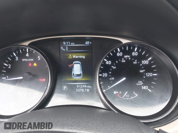 2016 Nissan Rogue SL with VIN 5N1AT2MV4GC765181, listed as a IAAI auction lot 41870560 with 91,249 mi miles and . Bid and sale history available at DreamBid. Image 7.