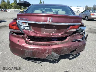 2015 Honda Civic Sedan LX with VIN 19XFB2F54FE218980, listed as a Copart auction lot 52682015 with 75,588 mi miles and Salvage Title. Bid and sale history available at carsss.com. Image 6.