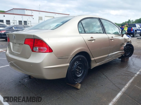 2008 Honda Civic LX with VIN 1HGFA16518L099505, listed as a IAAI auction lot 42138877 with 245,046 mi miles and . Bid and sale history available at DreamBid. Image 4.