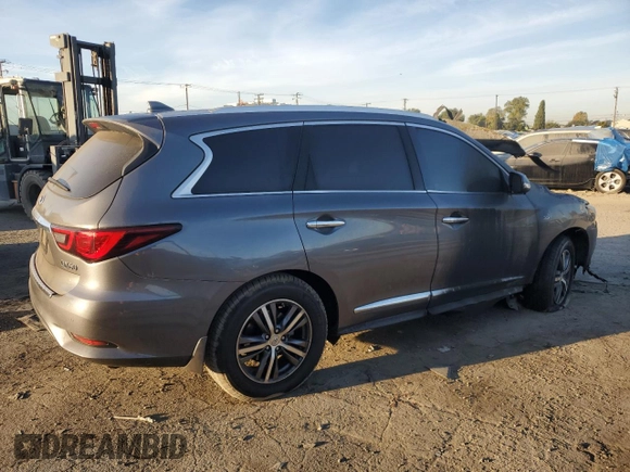 2019 Infiniti QX60 LUXE with VIN 5N1DL0MN0KC533719, listed as a Copart auction lot 85961954 with 0 mi miles and Salvage Title. Bid and sale history available at carsss.com. Image 3.
