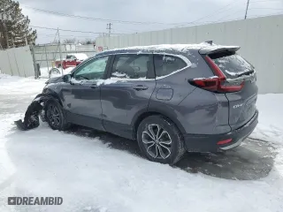 2022 Honda CR-V EX with VIN 2HKRW2H5XNH624092, listed as a Copart auction lot 44908745 with 42,799 mi miles and Salvage Title. Bid and sale history available at carsss.com. Image 2.