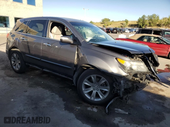 2010 Acura MDX Advance with VIN 2HNYD2H56AH510508, listed as a Copart auction lot 72158994 with 148,494 mi miles and Salvage Title. Bid and sale history available at DreamBid. Image 4.