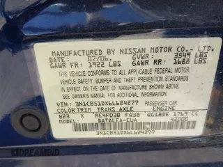 2006 Nissan Sentra S with VIN 3N1CB51DX6L624277, listed as a IAAI auction lot 42015230 with 160,473 mi miles and . Bid and sale history available at DreamBid. Image 9.