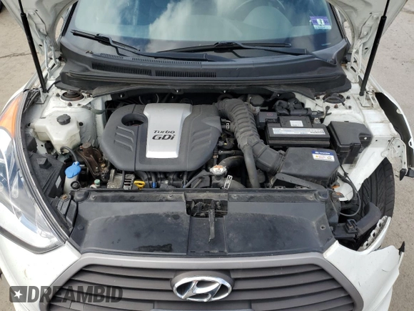 2016 Hyundai Veloster Turbo with VIN KMHTC6AE8GU279083, listed as a Copart auction lot 60443225 with 103,382 mi miles and Salvage title. Bid and sale history available at DreamBid. Image 11.
