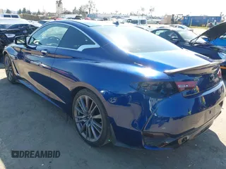 2017 Infiniti Q60 Red Sport 400 with VIN JN1FV7EK3HM610741, listed as a IAAI auction lot 41856207 with 67,598 mi miles and . Bid and sale history available at carsss.com. Image 3.