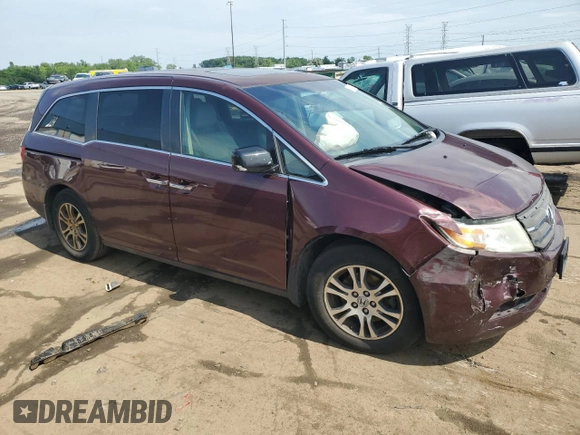 2013 Honda Odyssey EX-L with VIN 5FNRL5H63DB033313, listed as a Copart auction lot 64326065 with Not provided miles and Clean title. Bid and sale history available at DreamBid. Image 4.