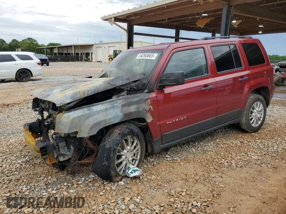 2016 Jeep Patriot Sport z VIN 1C4NJPBA7GD815347, wystawiony jako Copart lot #54260665 z przebiegiem Nie podano mil oraz Szkoda całkowita • Salvage title. Historia ofert i sprzedaży dostępna na DreamBid. Obrazek 1.